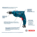 Taladro Percutor GSB 550 BOSCH .